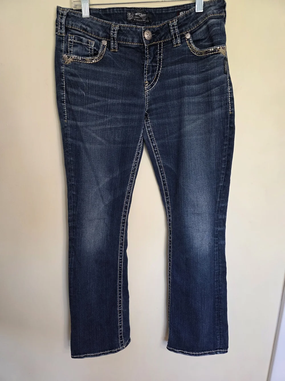 Silver Jeans Aiko Slim Bootcut Jeans with Contrast Stitching
